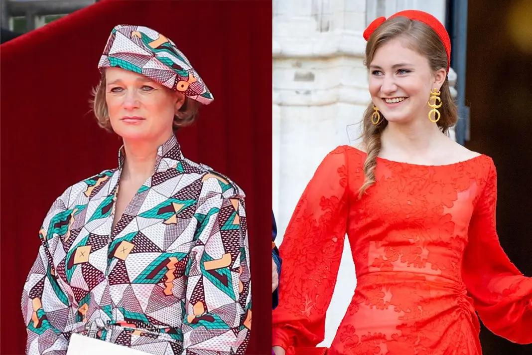 La princesa Elisabeth deslumbra de rojo en la Fiesta Nacional de Bélgica 