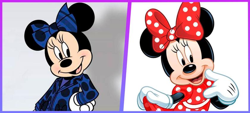 Minnie Mouse changes her classic dress for a pants suit