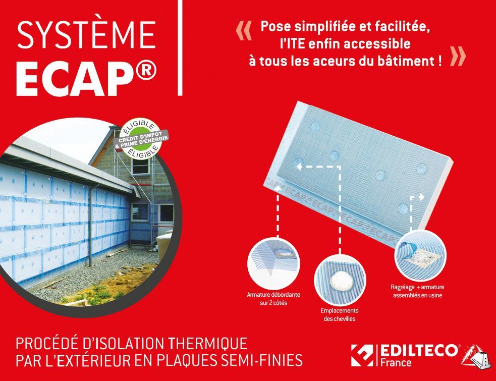 The ECAP® system, thermal insulation from the outside by thin coating with semi-finished plates