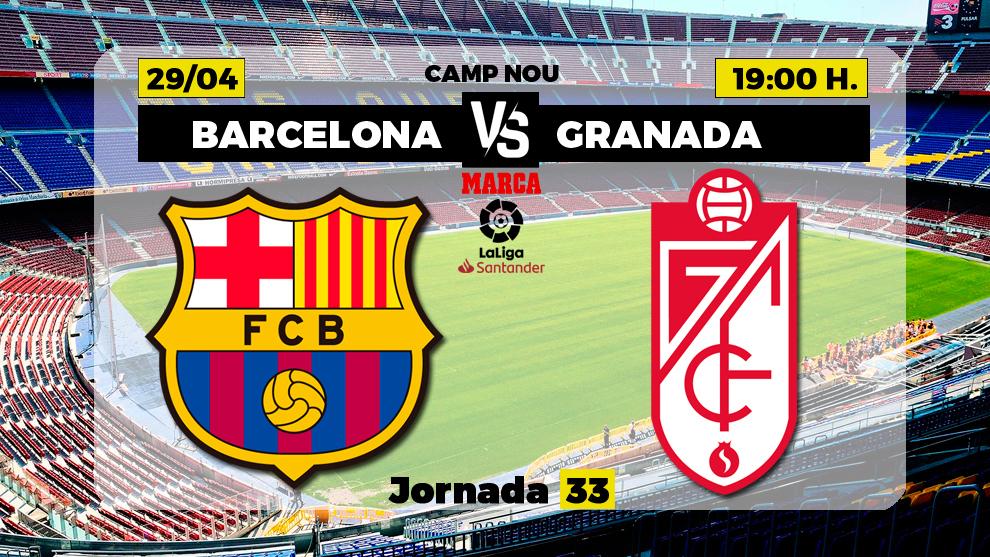 Barcelona vs Granada: schedule and where to see today live the game for the date 33 of LaLiga