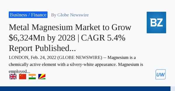 Le stockage d'énergie en tant que service taille du marché avec croissance 41,85Bn $d'ici 2028 | TCAC 10,7% selon Acumen Research and Consulting