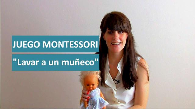 Baby babies How to wash the dolls with children by applying the Montessori method