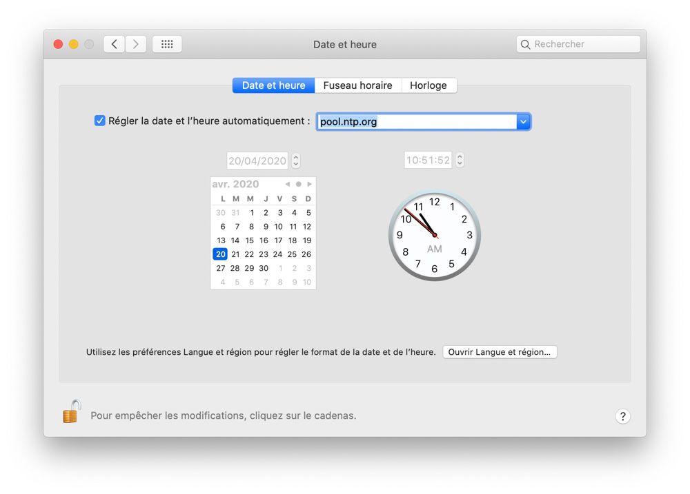 Comment forcer le réglage de l’heure sur Mac | MacGeneration
