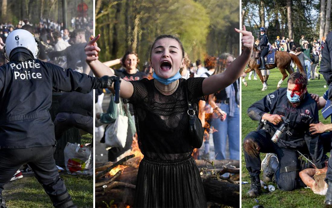 Hoe nepfeest ‘La Boum’ in Ter Kamerenbos ontaardde in veldslag tussen duizenden jongeren en politie (Brussel) | Het Nieuwsblad 