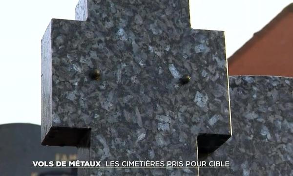 Vol de métaux : les cimetières pris pour cible - Le Journal du week-end | TF1 