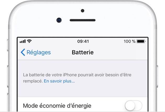iOS sait prévenir qu'une batterie doit être remplacée | iGeneration 