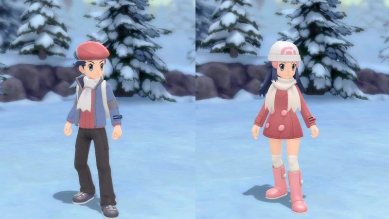 Pokémon Shiny Pearl and Shiny Diamond: how to customize the player's appearance and types of clothing