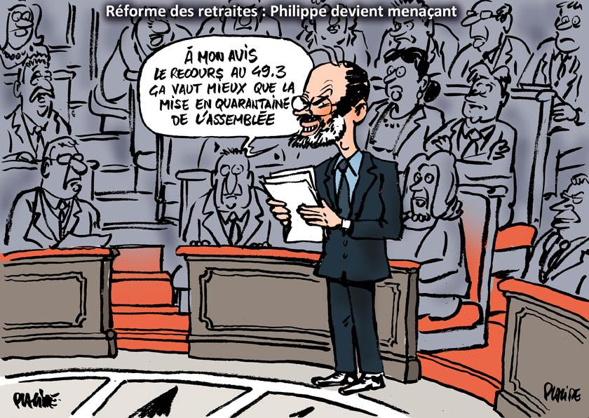 Retraites : Édouard Philippe laisse ouverte la possibilité du 49.3 