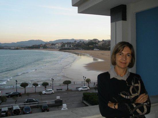 Hotel Chiqui, room with a view to the beach of the Santander Sardinero