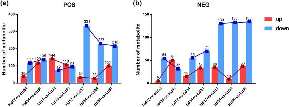 Metabolome analysis of key genes for synthesis and accumulation of triterpenoids in Wolfiporia cocos