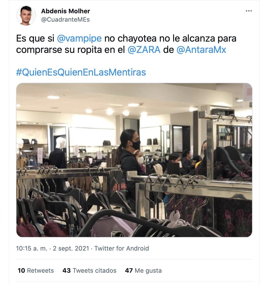 Captan a Vampipe comprando en Zara: ¿Es una marca de lujo o no? 
