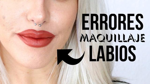 Errors when makeup your lips