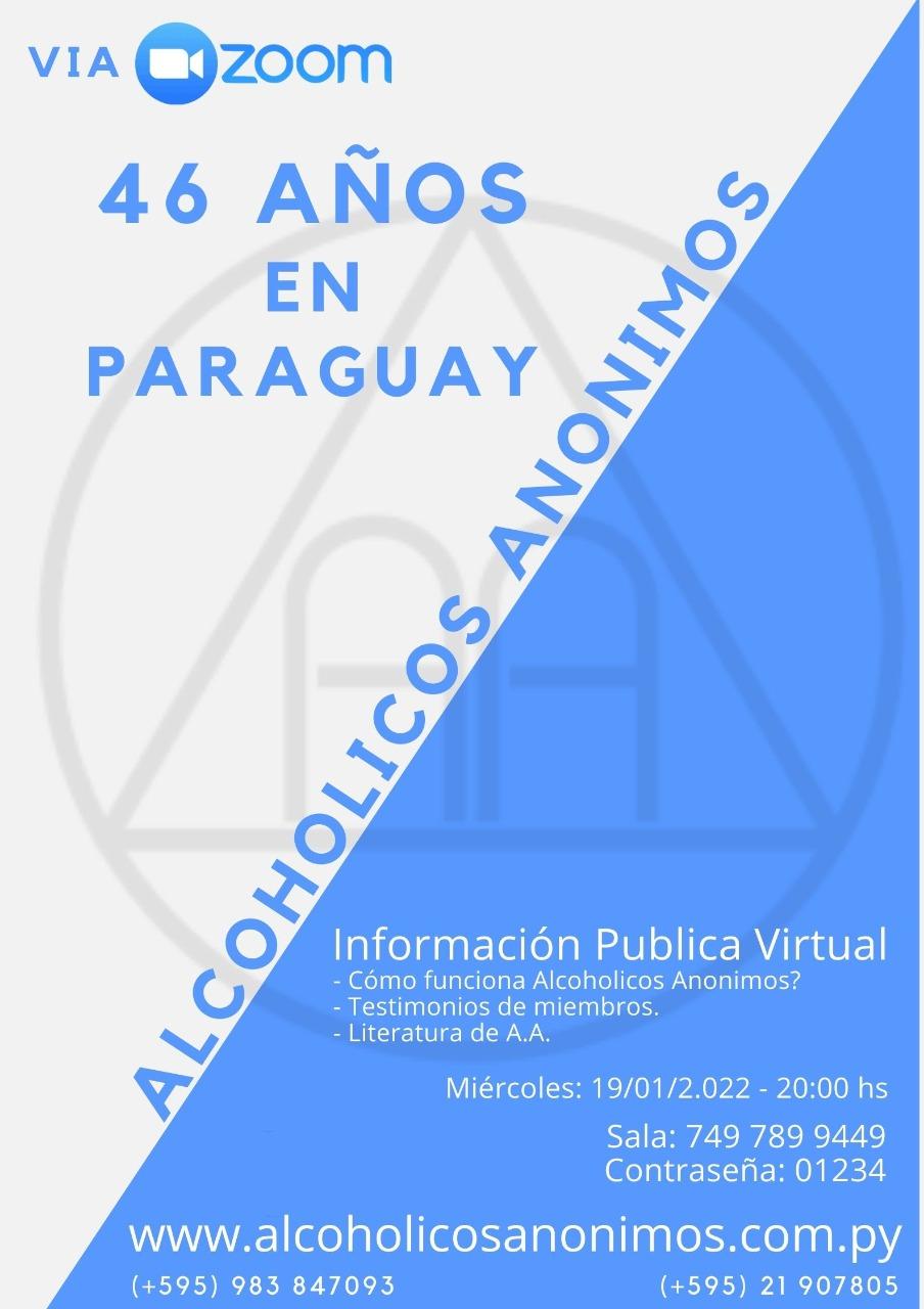 La Nación Grupo de ayuda Alcohólicos Anónimos cumple 46 años en el Paraguay 