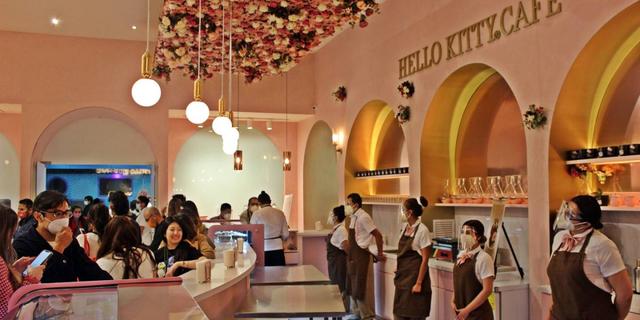 This is the first Hello Kitty Café in Mexico