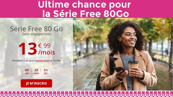 Free Mobile : Dernières heures pour profiter du forfait 80 Go à 9,99 euros