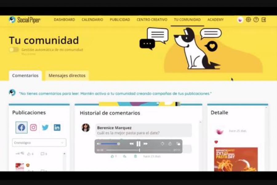 Social Piper, New Artificial Intelligence Platform for Social Network Management in Guatemala