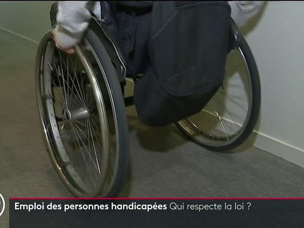 Vidéo L'Œil du 20 heures : les grandes entreprises françaises respectent-elles la loi sur l'emploi des personnes en situation de handicap ? 