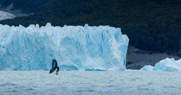 The sweet charm of "foilear" in the Perito Moreno glacier: Yago Lange, the love for water and its crusade to create ecological awareness