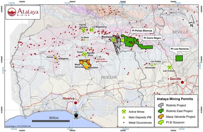 Atalaya Mining operará en tres nuevos permisos de investigación de la Faja Pirítica | Heconomia.es - Información económica y empresarial de Huelva