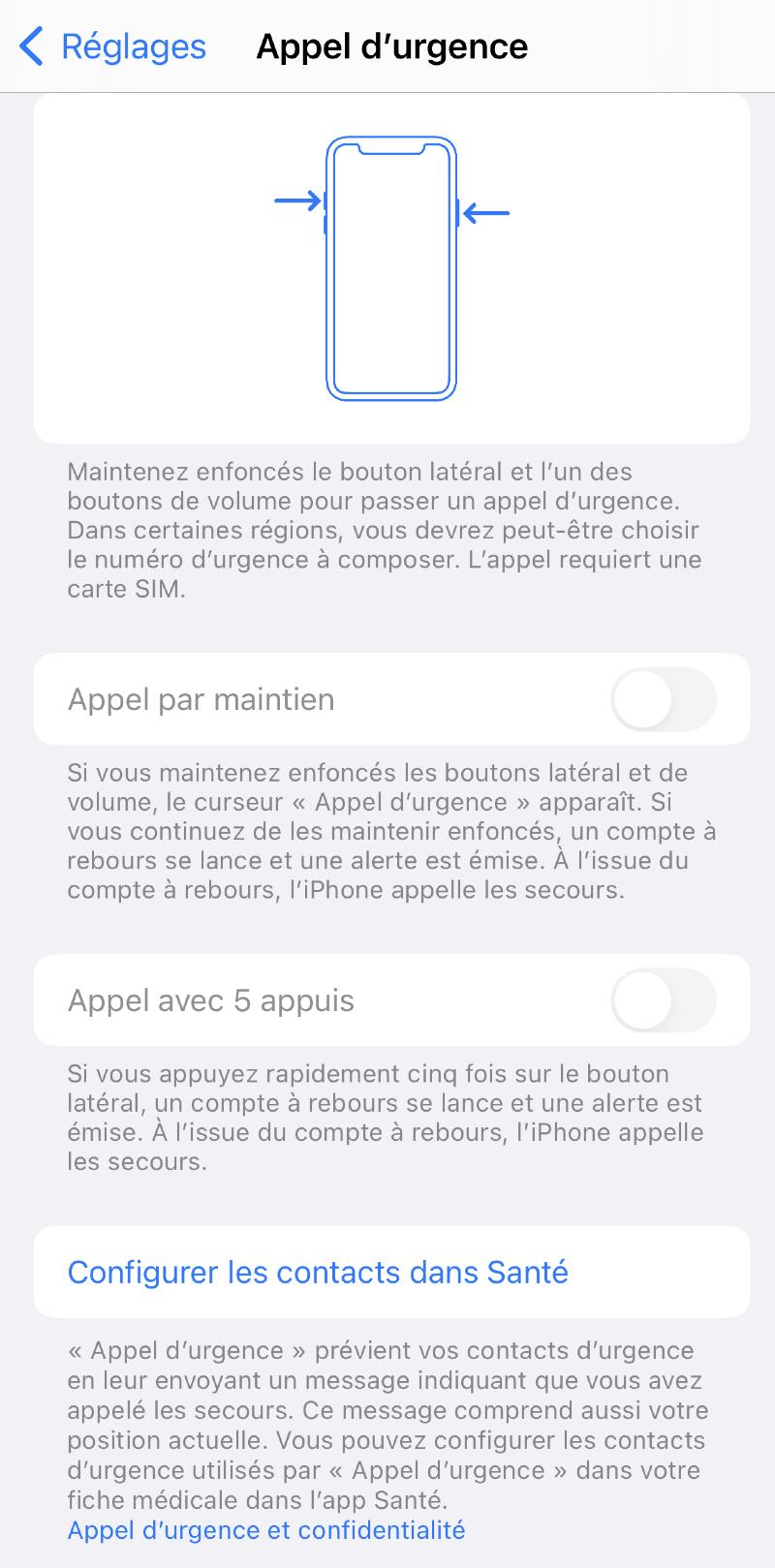 iOS 15.2 : rapport de confidentialité, fonctions d'urgence, Communication Safety (floutage des photos dans Messages)
