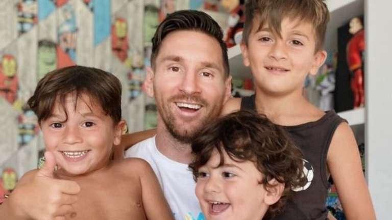 Les images les plus drôles des enfants de Messi et d'un Mateo jamais vus auparavant