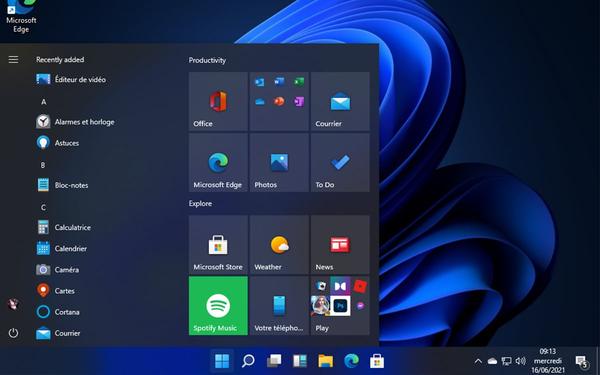Windows 11, comment retrouver le Menu démarrer de Windows 10 ?