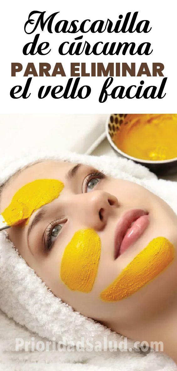 Elimina el vello facial con mascarilla de cúrcuma con miel