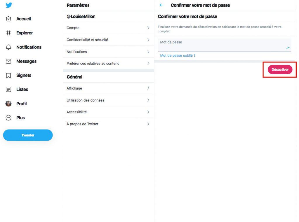 Comment supprimer son compte Twitter ?