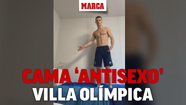 Un atleta pone a prueba la cama 'antisexo' de la Villa Olímpica 