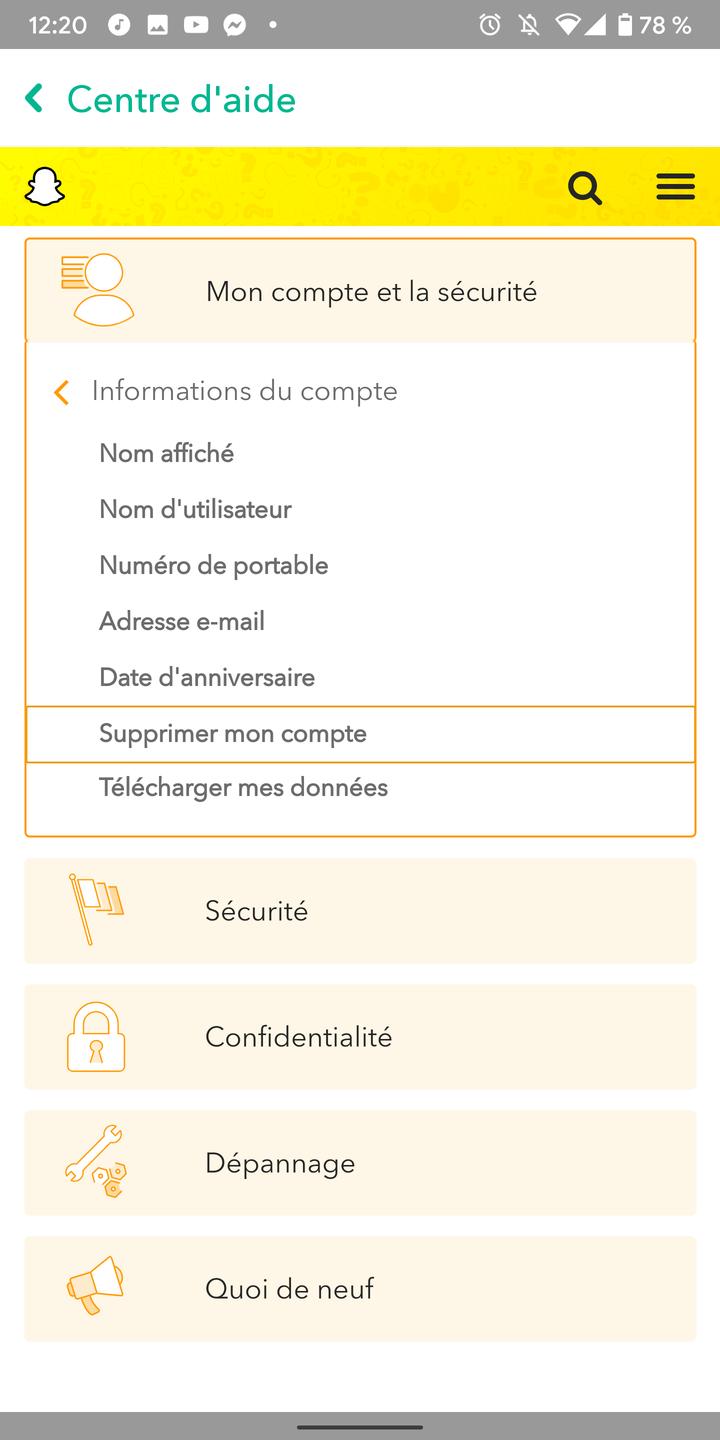 Comment supprimer définitivement un compte Snapchat ?