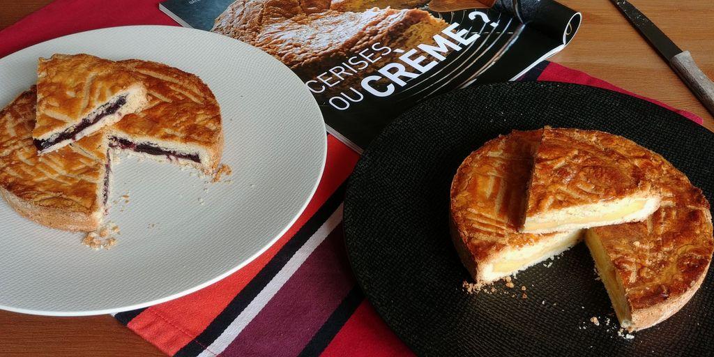 Idée de dessert aux fruits : recette gâteau basque cerise + sa version à la crème pâtissière