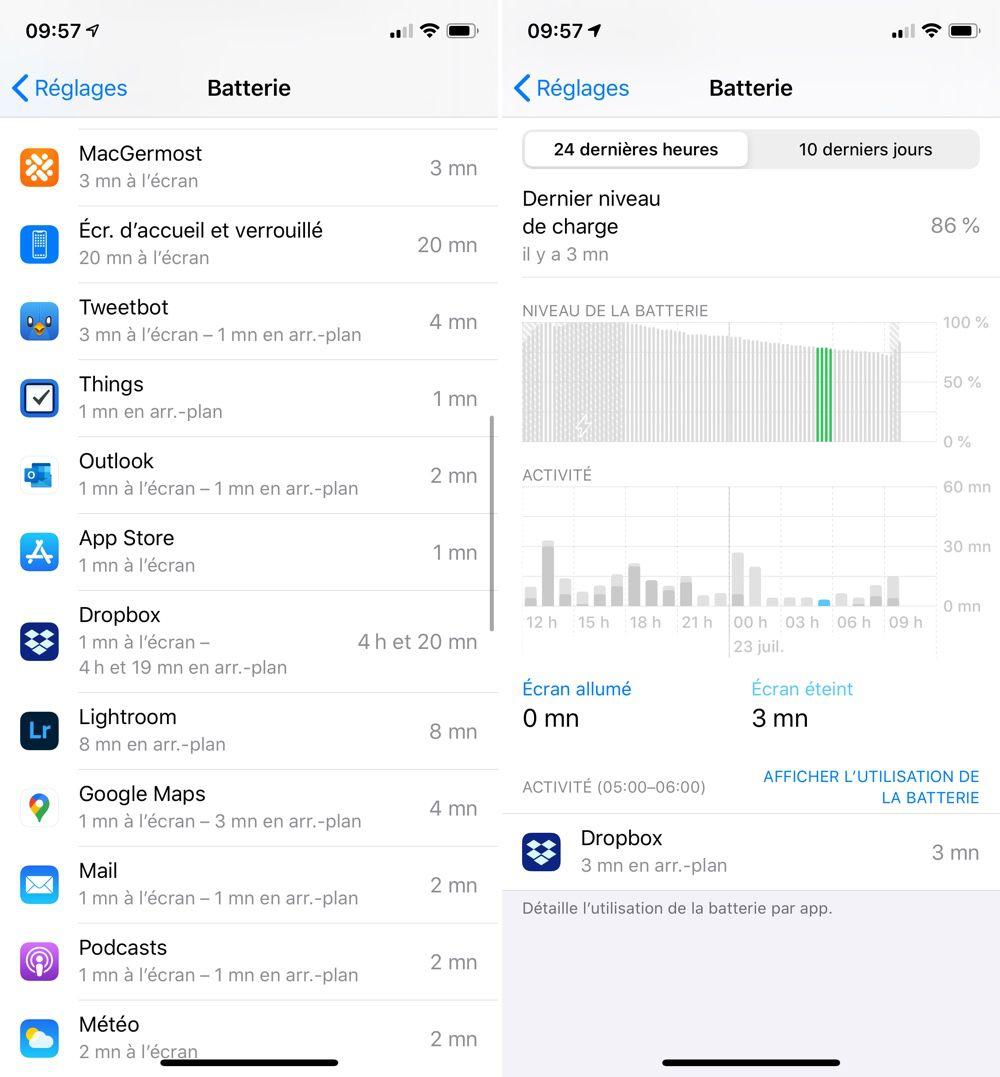 iOS 13.5.1 : des problèmes d’autonomie à cause de l’activité en arrière-plan