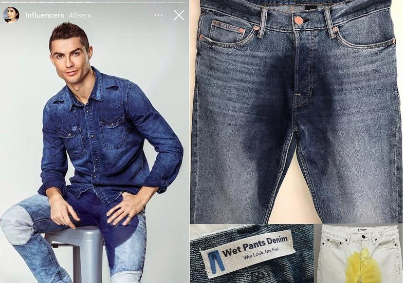 Móda umí být i nechutná. Frčí počurané džíny. Má je Ronaldo? 