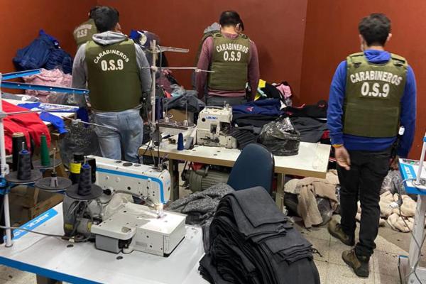 Carabineros stops one of the largest suppliers of falsified products in Barrio Meiggs