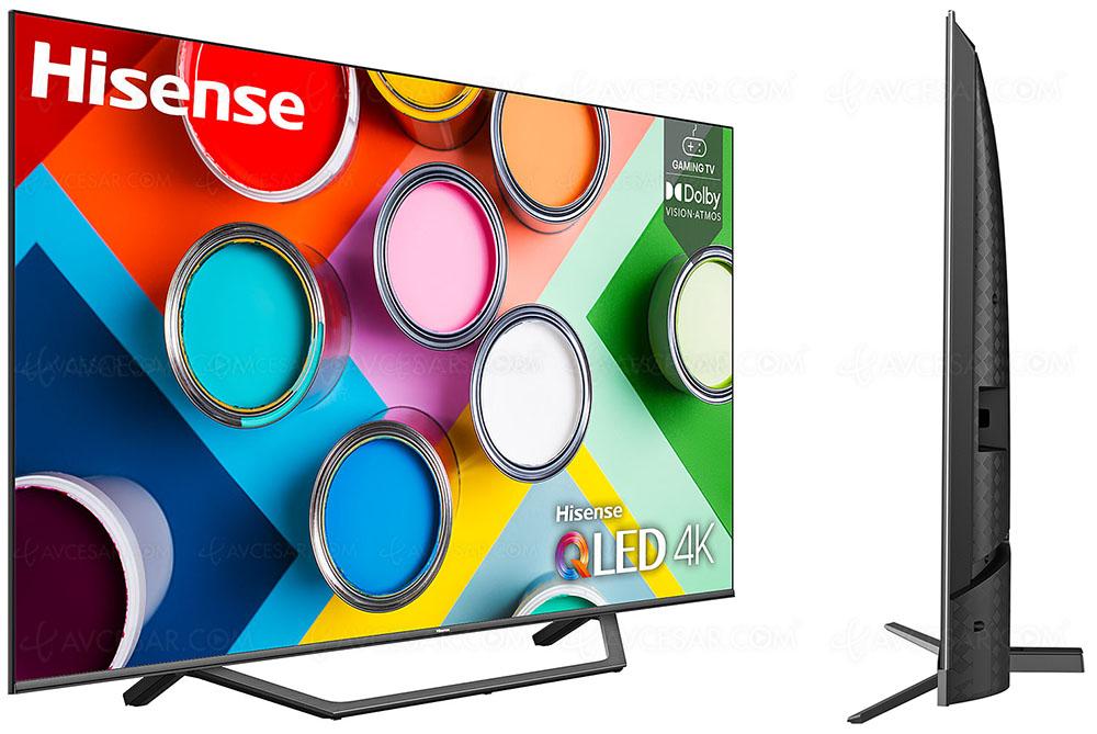 TV LED Ultra HD 4K Hisense A7GQ, diagonale 75'' également disponible 