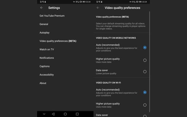 PhonAndroid YouTube permet enfin de régler la qualité des vidéos par défaut