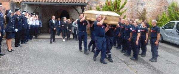 Castelsarrasin firefighters honored their brother in arms