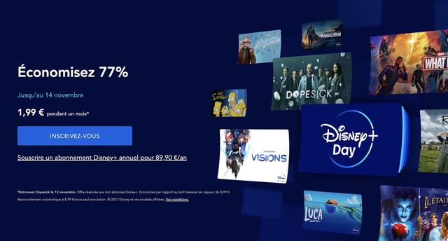 Disney+ est à seulement 1,99€ pour un mois d’abonnement : voici comment en bénéficier 