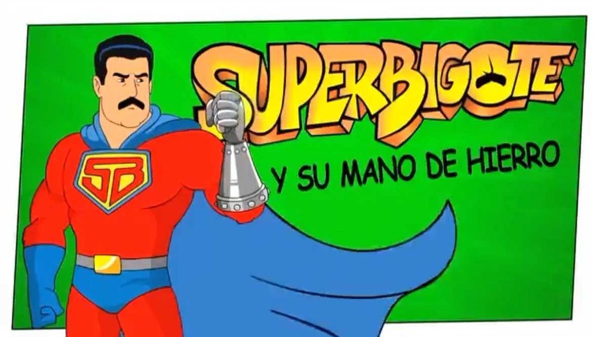 "Super mustache": the cartoon that transmits the Chavista TV in which the dictator Nicolás Maduro is presented as a superhero