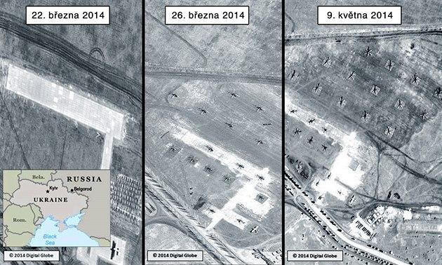 Rusové se od hranic Ukrajiny nestahují, ukazují satelitní snímky 