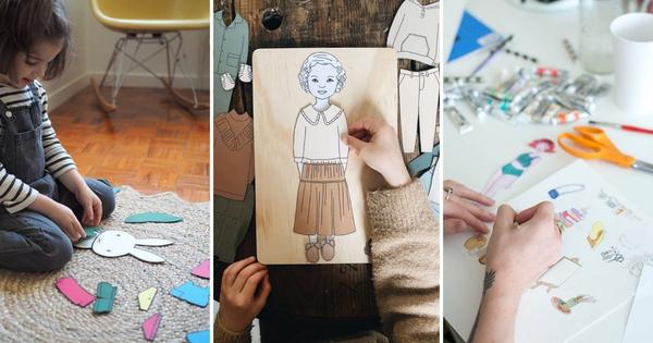 9 idées DIY pour faire des poupées en papier à habiller