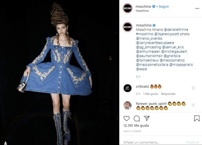 Moschino se inspira en la corte real de María Antonieta para su desfile Otoño 2020