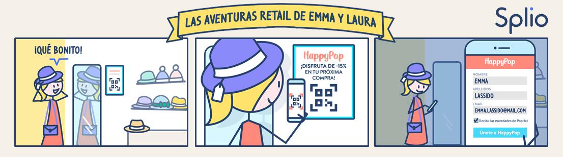 Cómic sobre cómo captar, interactuar y fidelizar al cliente