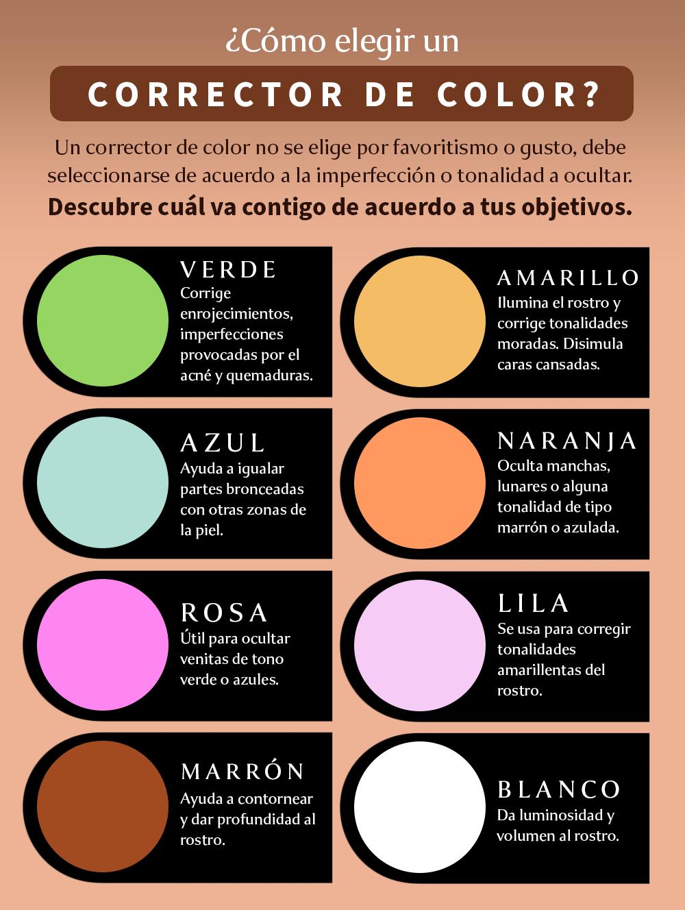 Maquillaje de estrellas Correctores de colores: ¿para qué sirve cada uno? 