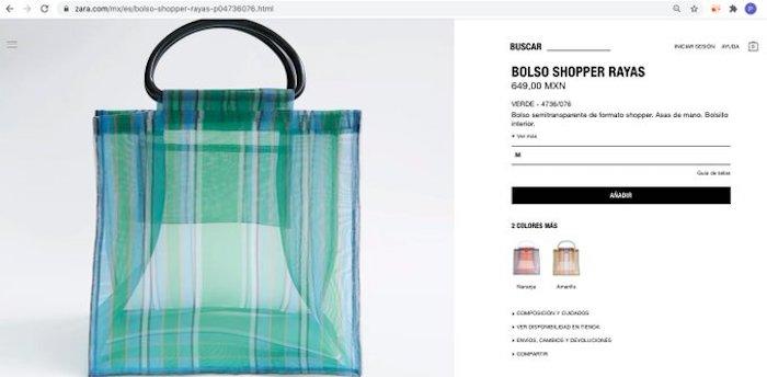 Zara sells mandated bags in 649 pesos and network users are in attacks against the brand - SinEmbargo MX