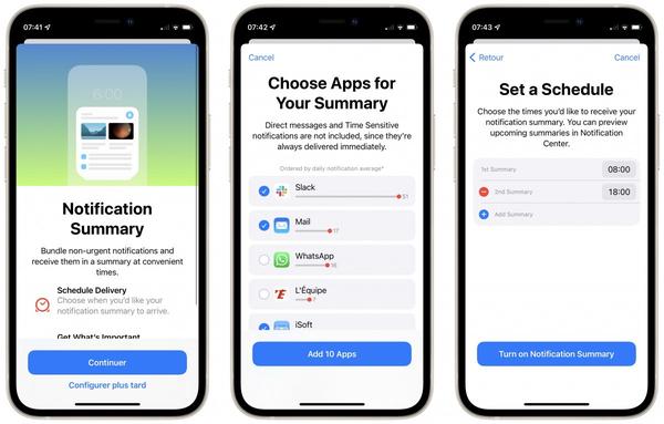 Comment configurer le résumé des notifications sur iOS 15