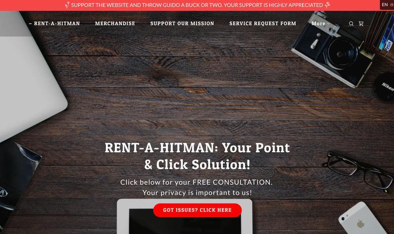 I started a fake Rent-a-Hitman website as a joke & helped bust dozens trying to order horrific assassinations