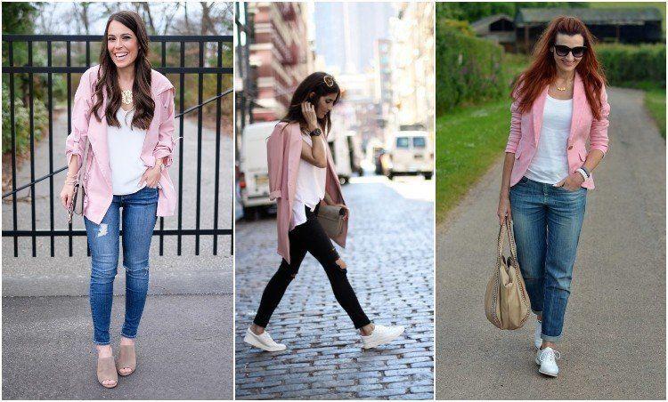 Comment porter le blazer rose femme au printemps 2021 ? 25 idées de tenues pour le faire fonctionner sans heurt !