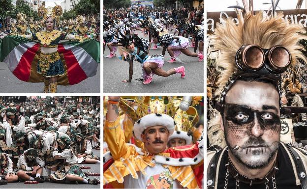 'Los Colegas', de Miajadas, da la sorpresa y gana el desfile de comparsas del Carnaval de Badajoz
