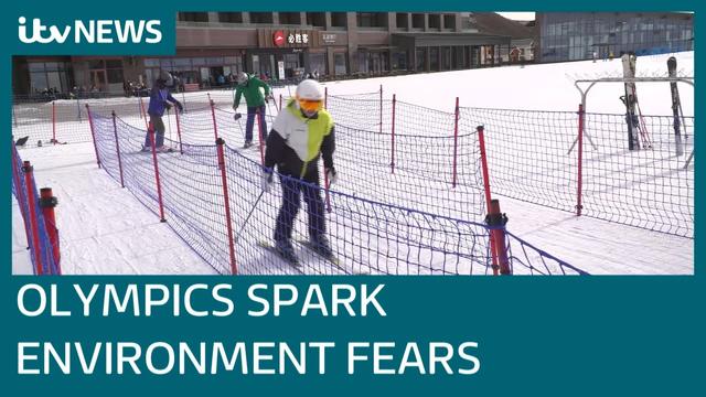 Why artificial snow at Beijing's Winter Olympics could have a chilling environmental impact 
